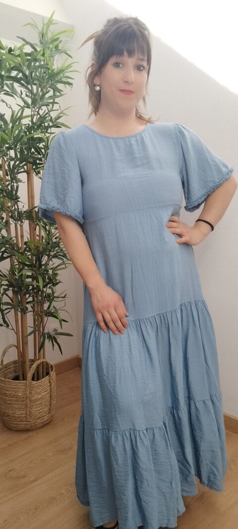 Vestido liso color