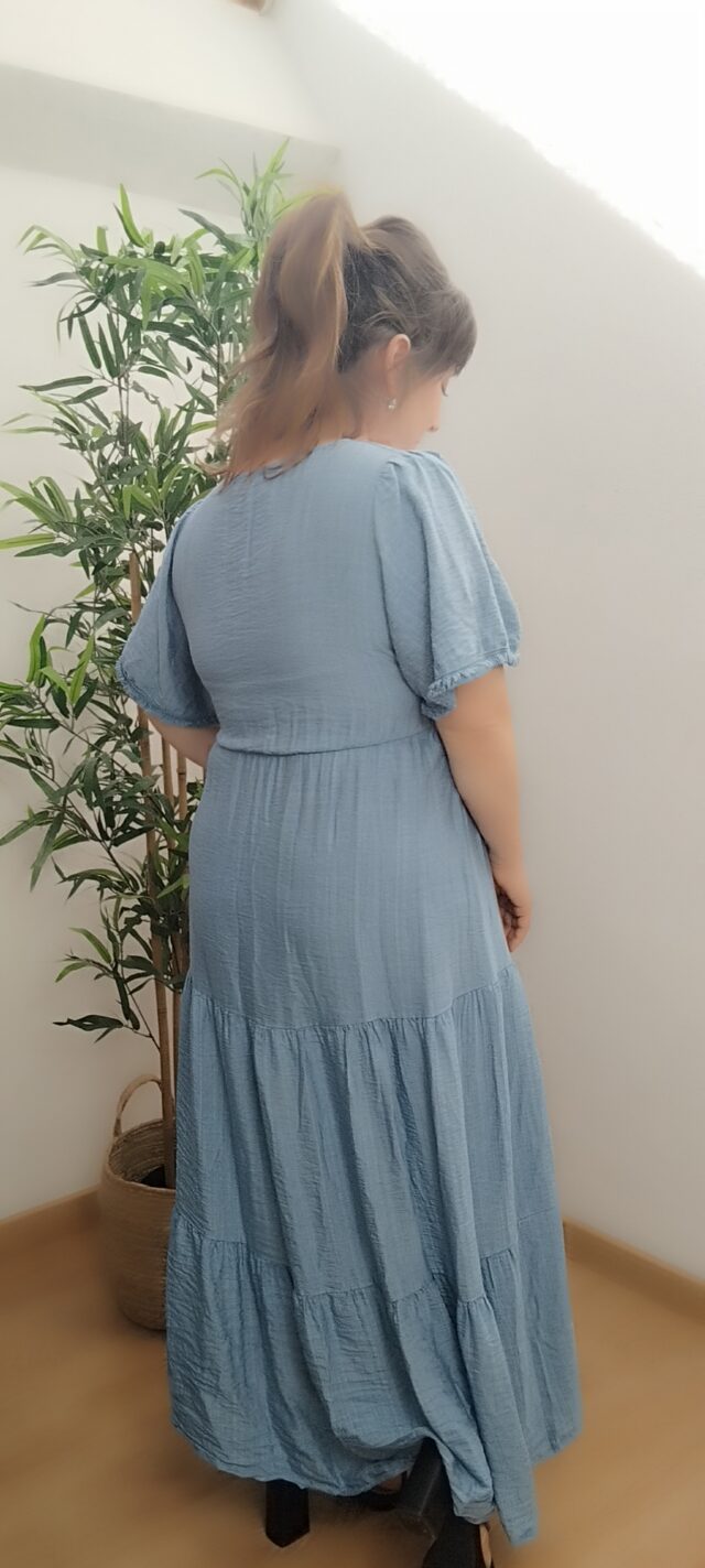 Vestido liso color