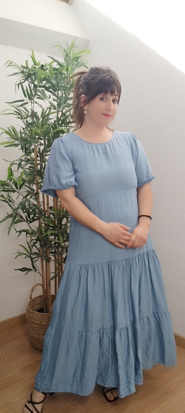 Vestido liso color