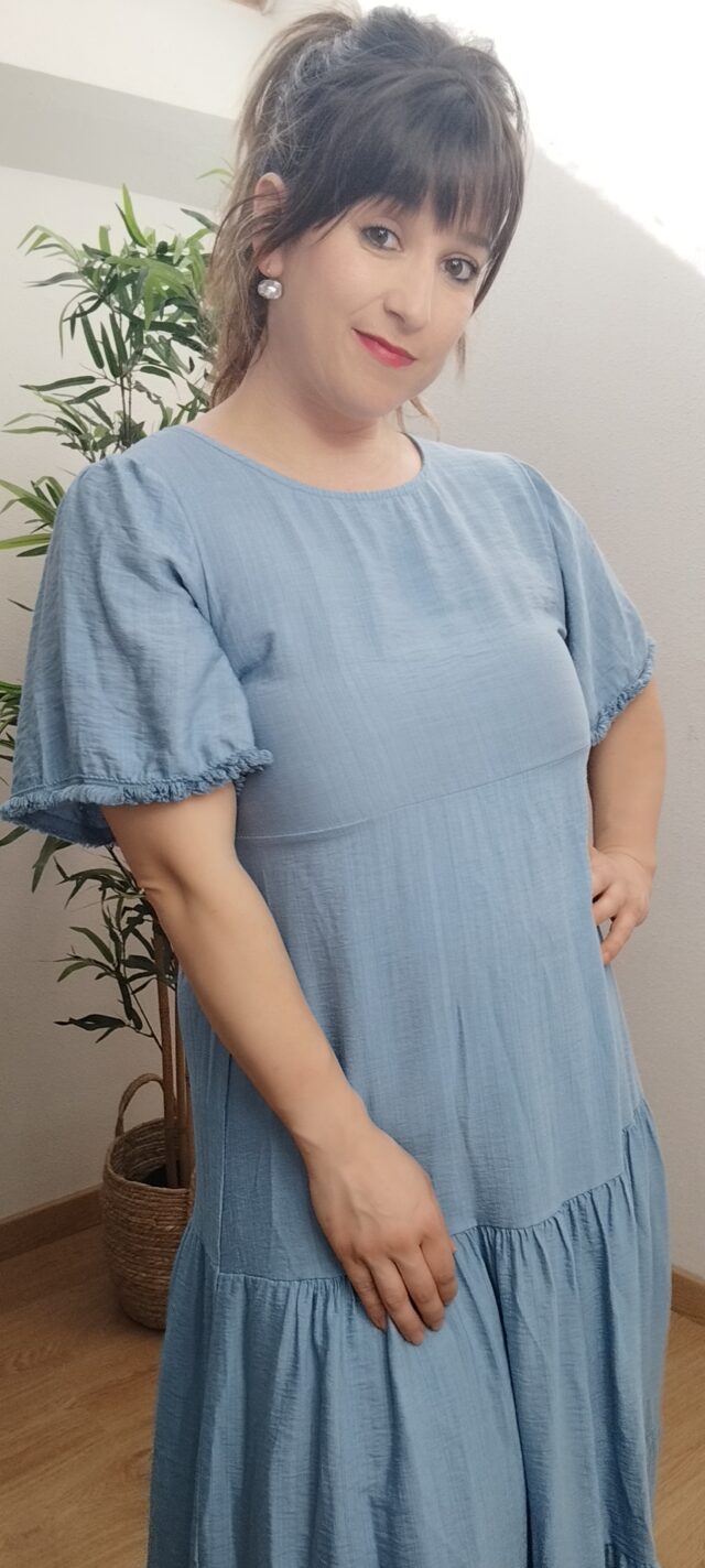 Vestido liso color