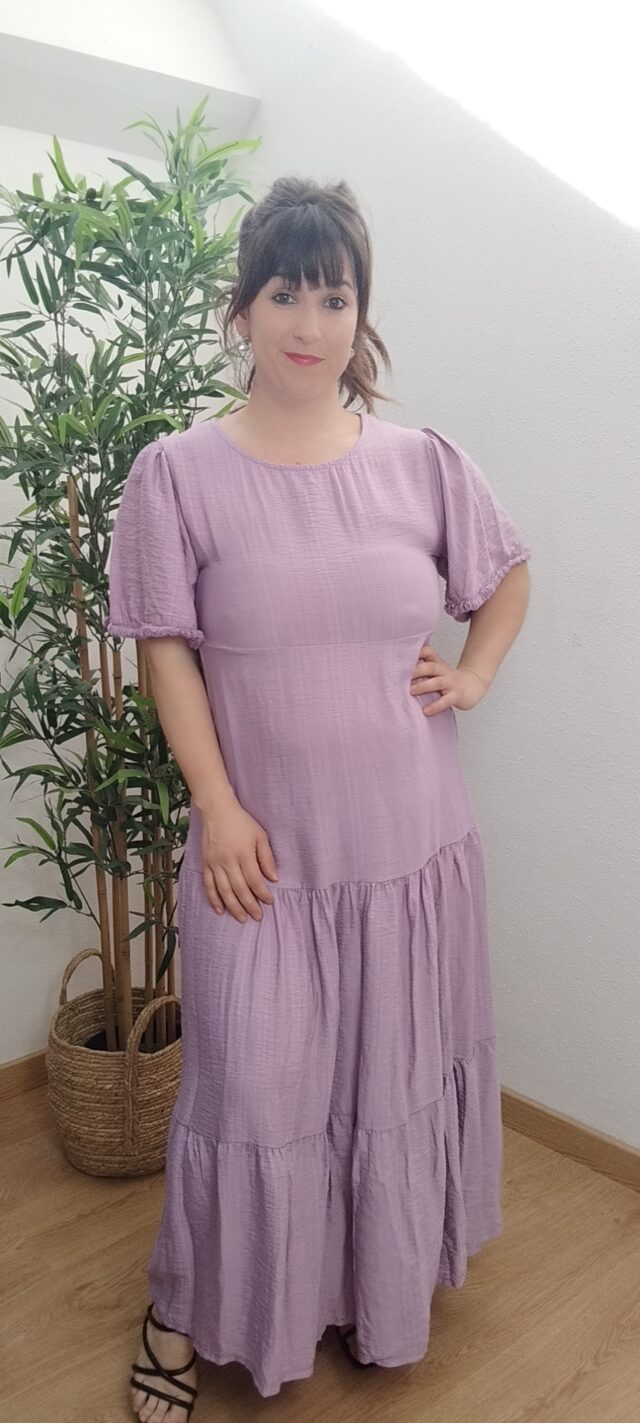 Vestido liso color