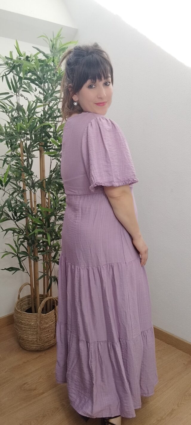 Vestido liso color